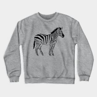 Geo Zebra Crewneck Sweatshirt